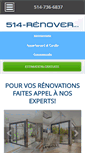 Mobile Screenshot of 514-renover.com